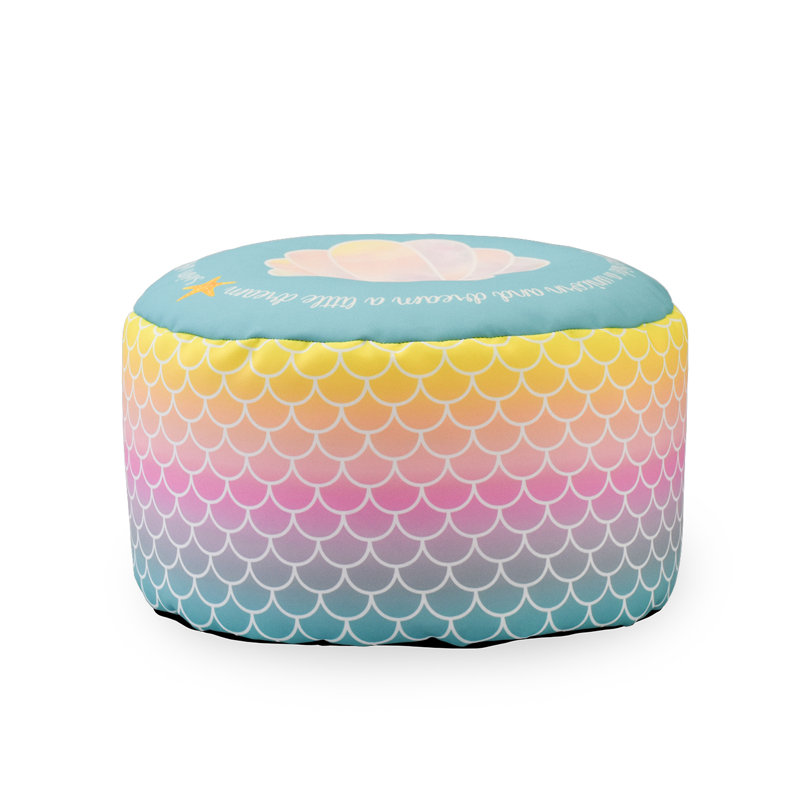 Printed Extra Large Classic Beanbag And Footstool Bundle