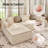 Modern Bonless 104" Padded Plush Corduroy Cloud Sectional Sofa with L-Shaped Chaise and Deep Seating, No Assembly Required, For Living Room Office Apartment-112015407