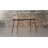 Aluino 31.5'' x 55'' Solid Wood Table with Clear Glass Top-634503852