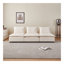 Canapé-lit simple moderne sans accoudoirs avec repose-pieds - siège compact de conception compacte-543331467