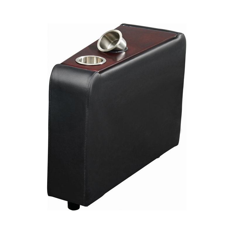 Sebrenia End Table with Cupholder in Black