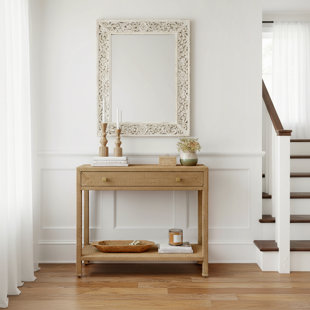 Como 31.5 in. W Banana Leaf 1 Drawer Console Table