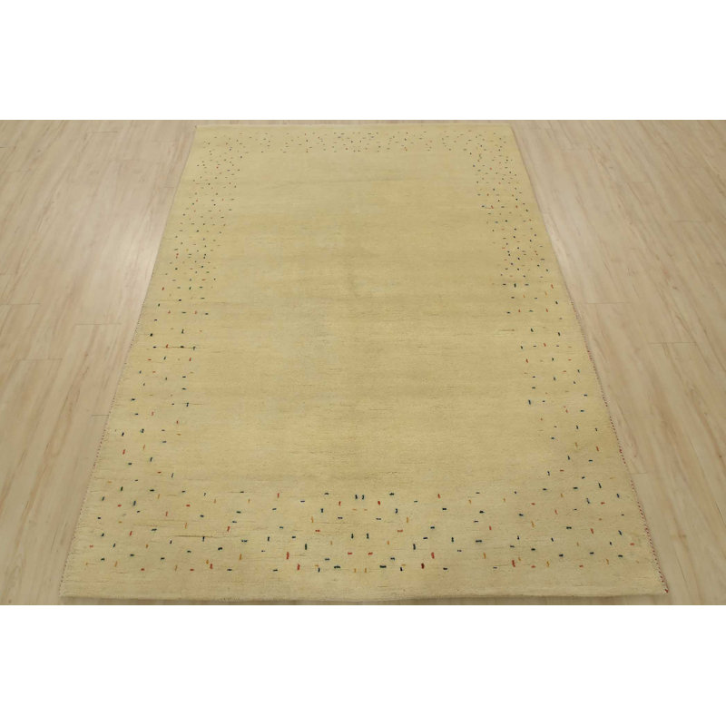 Tapis blanc nouvel âge en laine 6 pi 7 po x 7 pi 6 po Murlyn