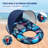 Inflatable Pool Floats With Removable Canopy, Large Pool Beach Floating Raft Lounge With 2 Cup Holders, Swimming Inflatable Pool Floats For Beach, Lake, Party
