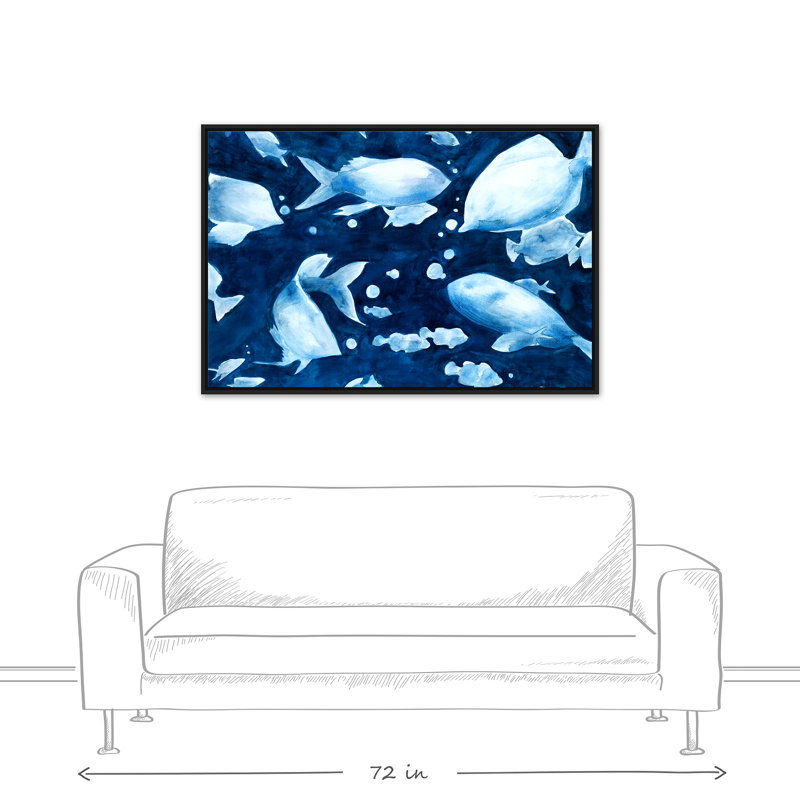 " Fish ", 32" H x 48" W, Black Framed