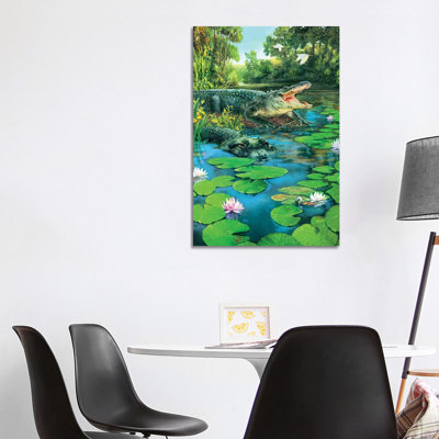 Alligators by James Wiens - 1 Piece Wrapped Canvas Painting
