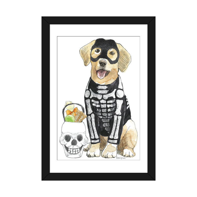 Halloween animaux de compagnie VII - reproduction d'art mural - papier d'art encadré, Noir