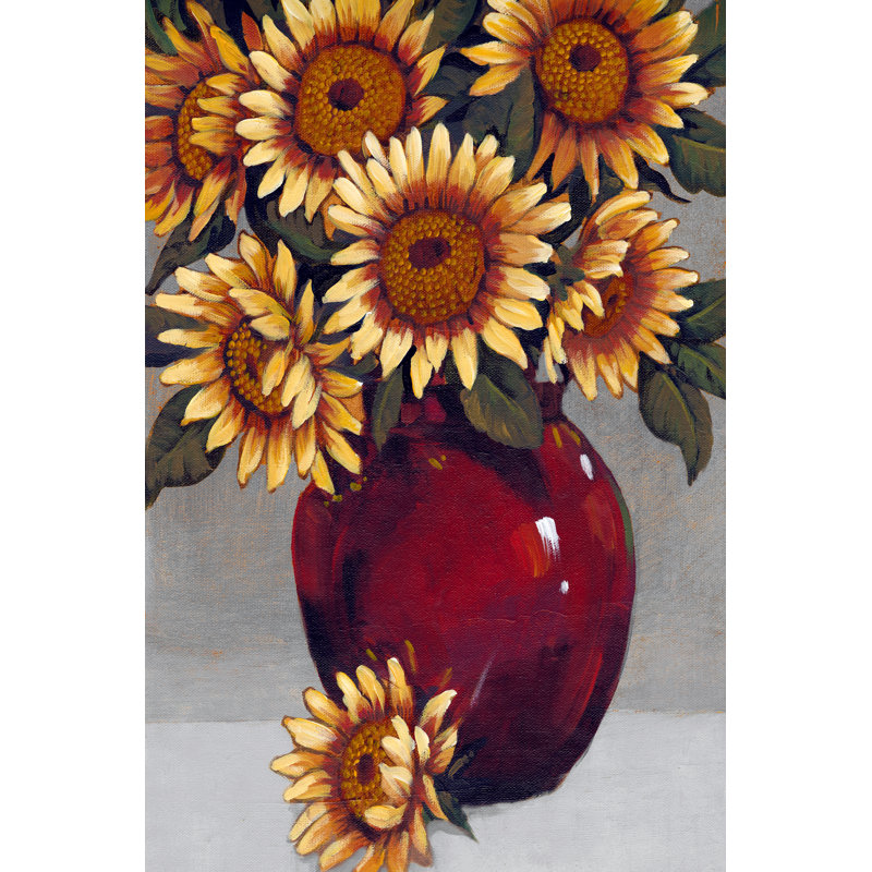 Vase de tournesols II, H 36 po x l 24 po x P 1 po