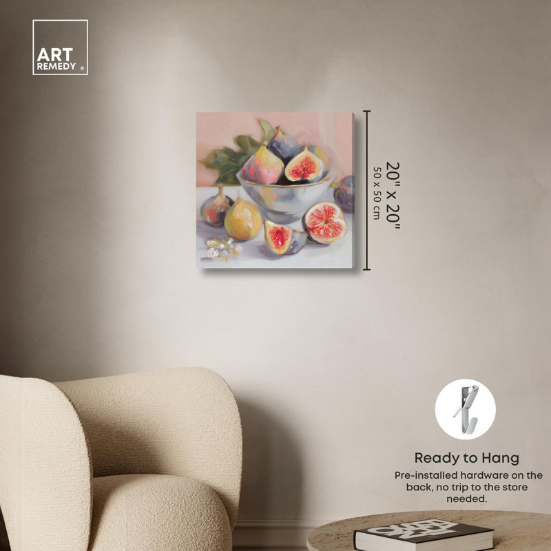 «Open Delight I», reproduction d'art sur toile par Art Remedy, 20 x 20, H 20 po x l 20 po, Toile tendue avec châssis