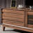 Modern simple pure solid wood TV cabinet