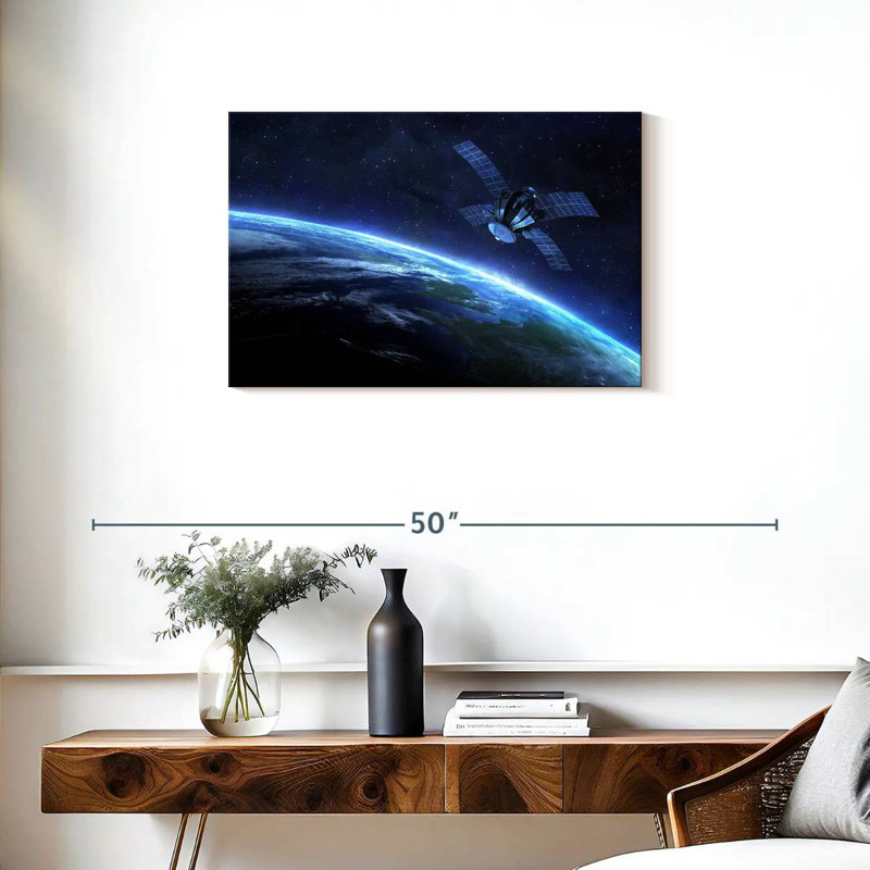 Oberle Earth Satellite, 20" H x 30" W