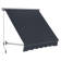 Retractable Window Awning with Adjustable Canopy Angle, Aluminum Frame