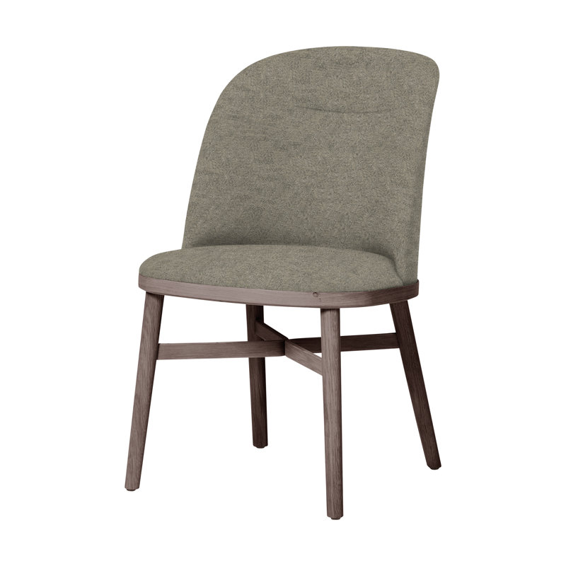 Chaise de salle à manger Bund de Neri & Nu, Noyer à finition savonnée, Mélange sieste 111