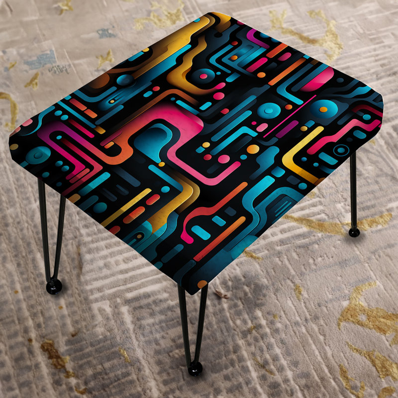 Repose-pieds Neon Futuristic