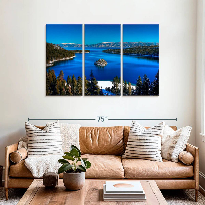 Emerald Bay d'Alvord Lake Tahoe, H 36 po x l 57 po