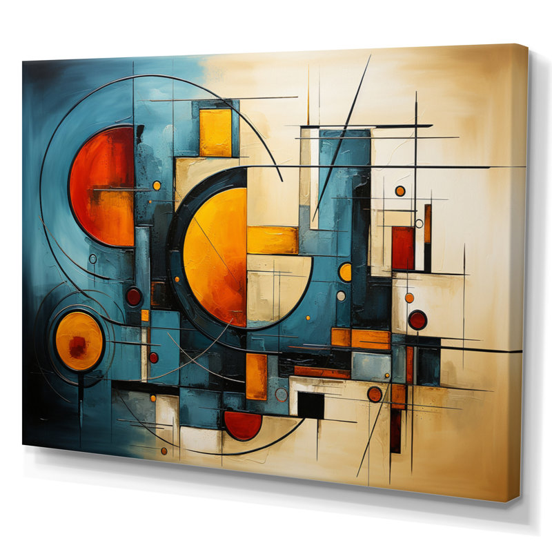 " Electric Array III ", Wrapped Canvas, 16" H x 32" W x 1" D