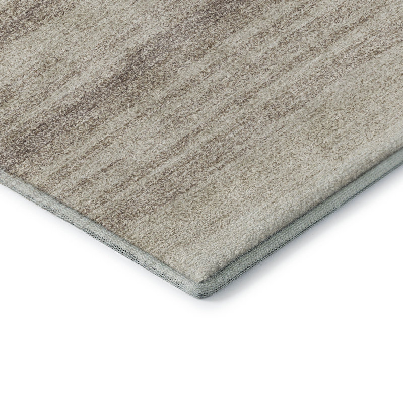 Premium Machine Washable Birchview AMF1033 Striped Rug, Rectangle 3' x 5'