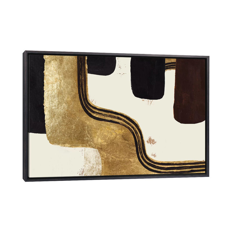 « Retro Safari » par Patricia Pinto-impression, Pas de tapis, Toile avec cadre noir patiné, H 60 po x l 40po x P 1,5 po
