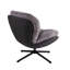 Méridienne moderne avec pivot 360 °, chenille grise et similicuir, base pour siège confortable pivotant en cuir - rotatif, ergonomique, maison et bureau-1335919816