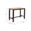Table de pub Amber, plateau rectangulaire de 47 pouces, base à tréteaux brun espresso