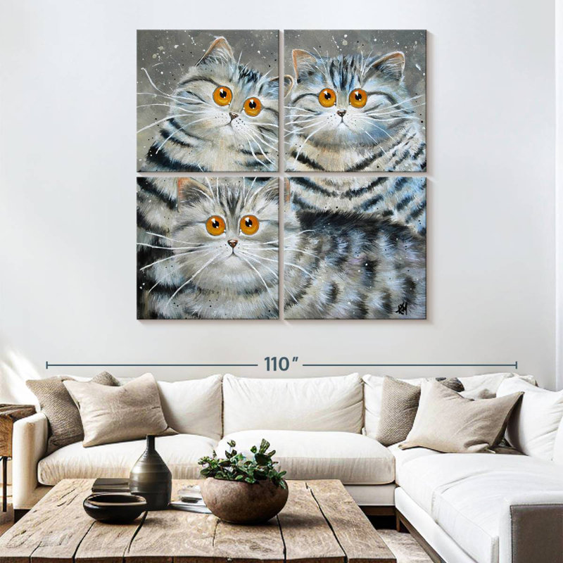 Brampt Saphy Oakley And Oscar, 74" H x 74" W