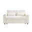 61,4 po Canapé-lit convertible Canapé-lit convertible Canapé-lit moderne avec dossier réglable pour le salon, beige-223295457