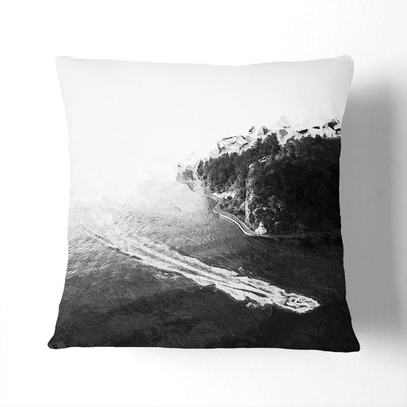 Square Throw Cushion, 55cm H x 55cm W x 20cm D, White