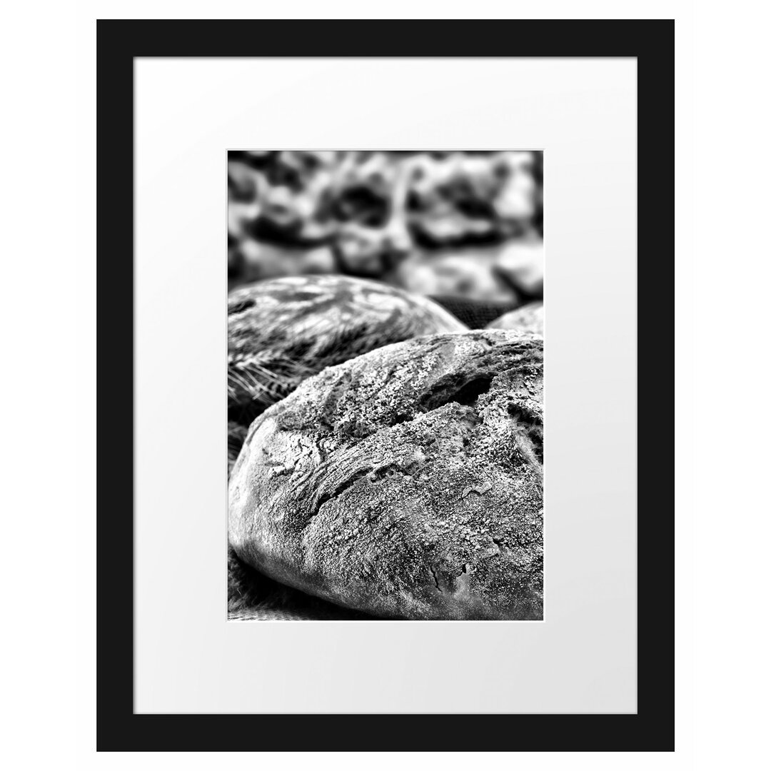 Gerahmtes Poster Frisch gebackenes Brot