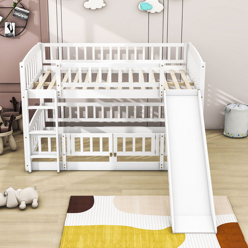 Guerrino Kids Full Over Full Bunk Bed, White
