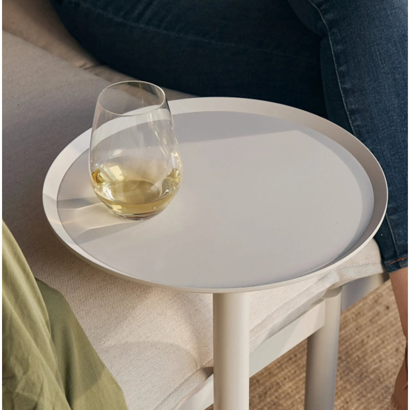 Terra Outdoor Side Table , 14'' in. W 14'' in. D, Putty