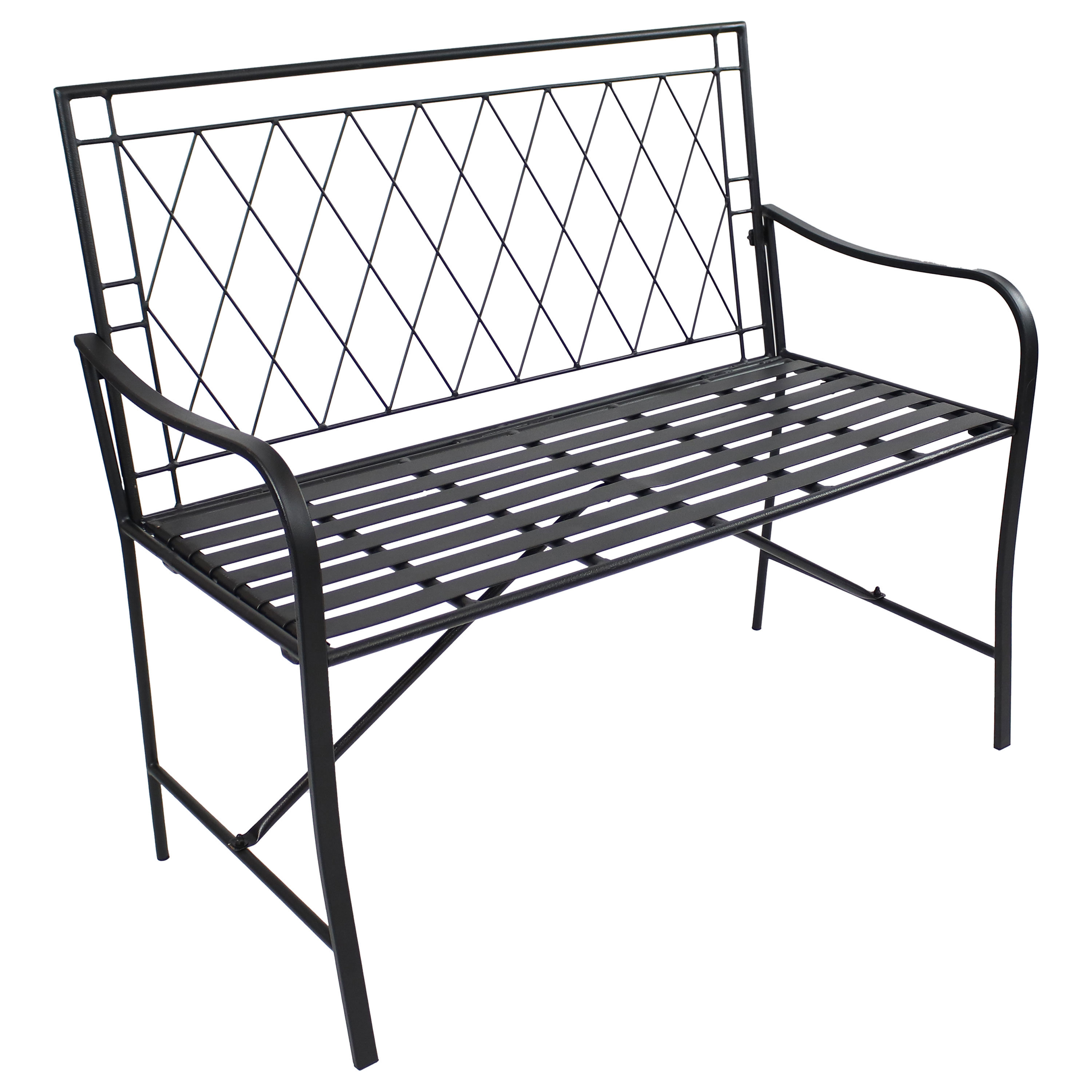 Latitude Run® Israh Metal Outdoor Bench | Wayfair