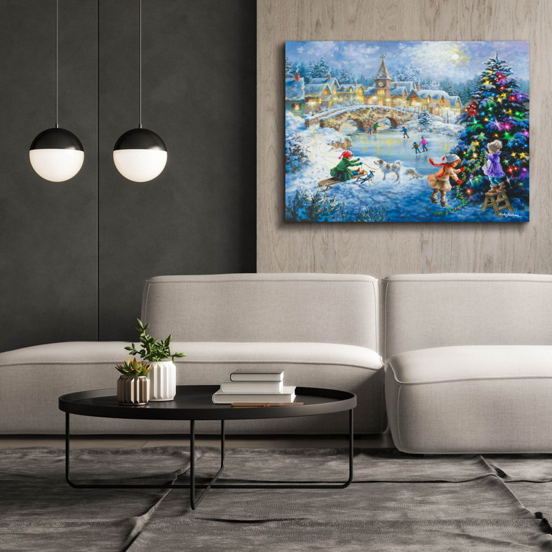 «Joyful Celebration» par Nicky Boehme, art mural sur toile, H 40 po x l 54 po x P 1,5 po