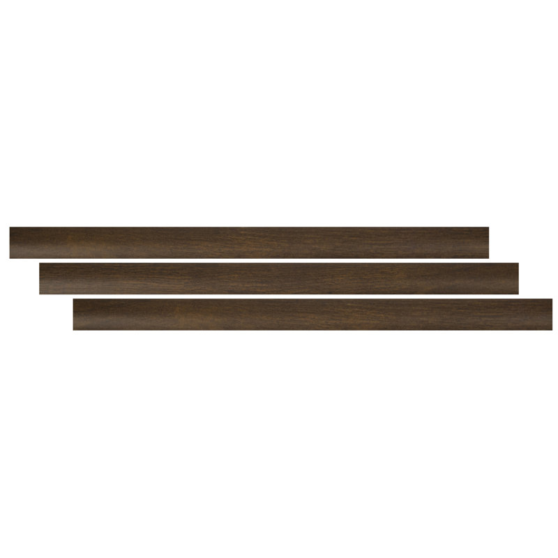 0.75 in. T x 94 in. L x 0.63 in. W Luxury Vinyl Flooring Trim Quarter Round, Rustic Walnut
