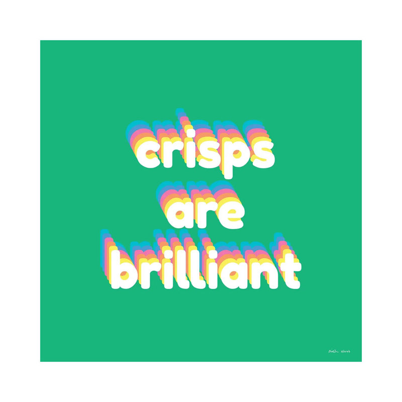 Crisps by Kirstin Wood - Wrapped Canvas Print, 45.72 cm H x 45.72 cm W x 3.175 cm D