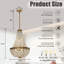 Georgett 4-Light Vintage And Classic Basket Chandelier With Crystal Accents-1794057853