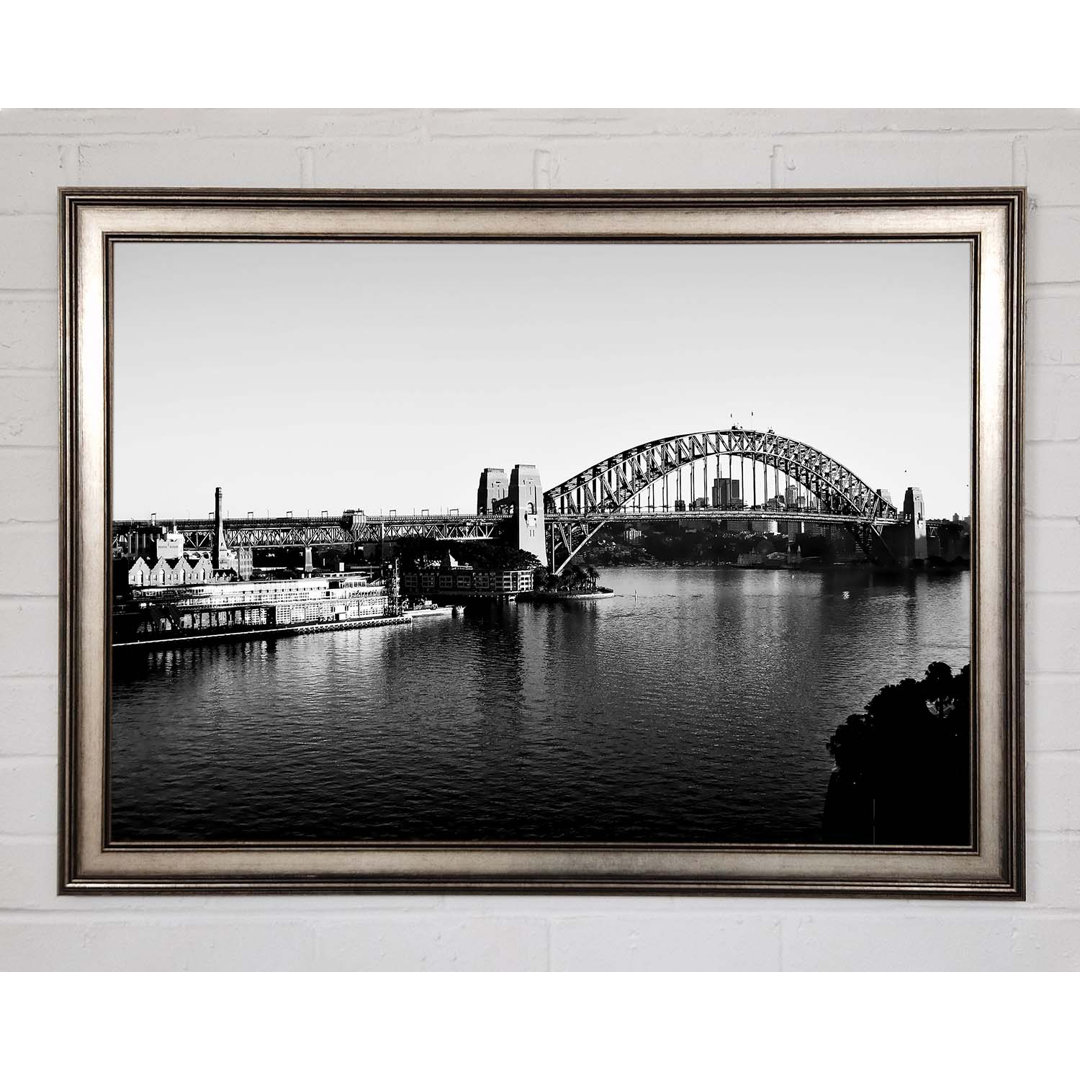 Sydney Harbour Bridge B N W - Einzelner Bilderrahmen Kunstdrucke