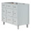 Base de meuble-lavabo simple en bois massif 42 po ARIEL Monreau seulement en gris