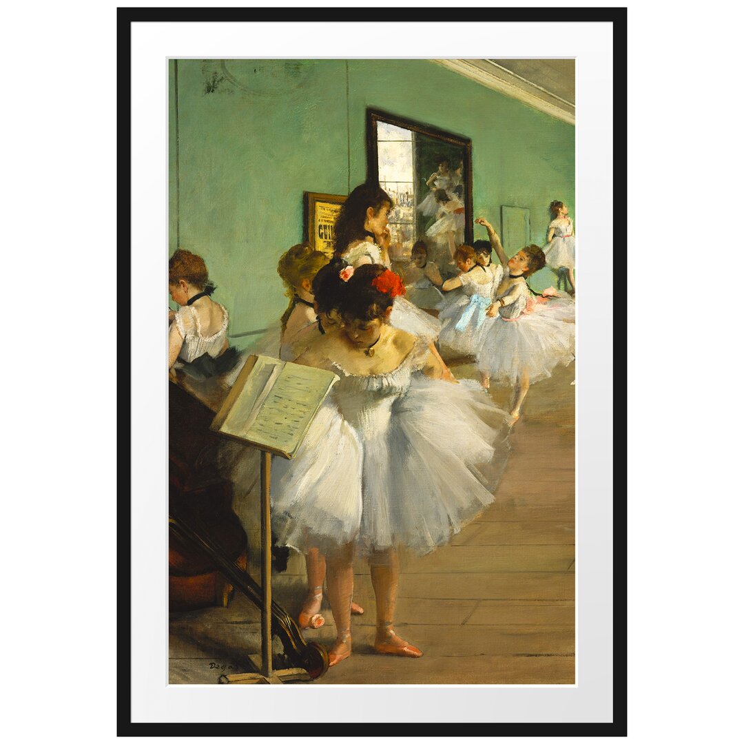 Gerahmter Kunstdruck The Dance Lesson von Edgar Degas