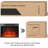 72" Electric Fireplace TV Stand with LED Lights & Storage – Holds 80" TVs, Modern Entertainment Center for Living Room-114903919