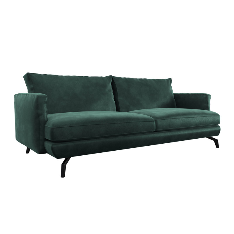Unic 3 Seater Sofa, Forest Green Velvet
