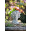 Décoration de jardin d'intérieur et d'extérieur en forme de buste en ciment 8 po x 9 po x 11,5 po