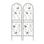 Paquet de 4 treillis de jardin en métal antirouille 19,7 po-1080397241