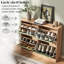 14 Pair Solid Wood Shoe Storage Cabinet-135948583