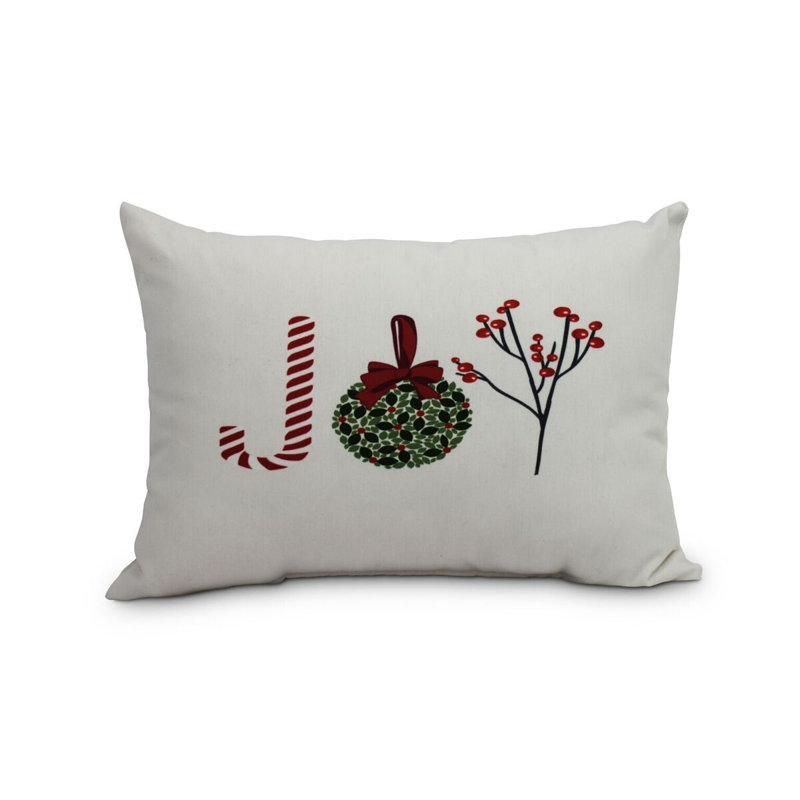  Oh joie! Housse et insert de coussin décoratif décoratif pour l'extérieur