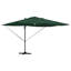Roma Parasol with LED Strip Lights Aluminium and Polyester Garden Shade-515771274-515771278