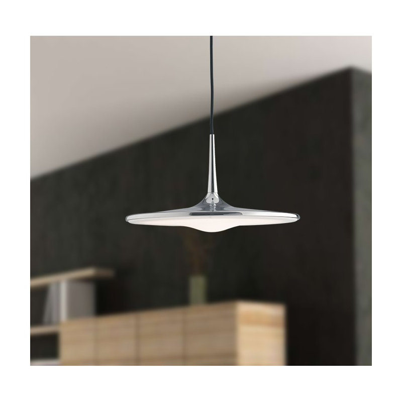 Fennimore 1 - Light Chrome LED Geometric Pendant
