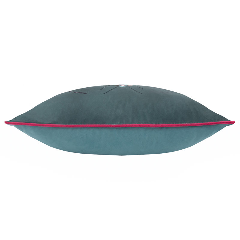 Beetalis Polyester Cushion Abstract Blue Rectangular Throw Cushion