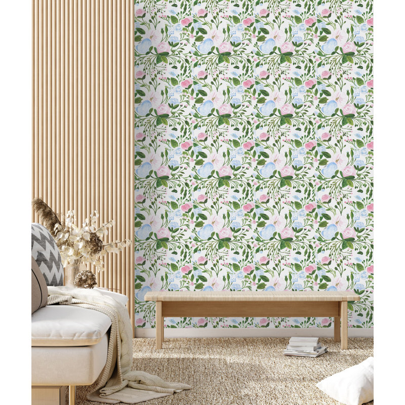 Panneau de papier peint, L 10,4 po x l 25 po, Vinyle