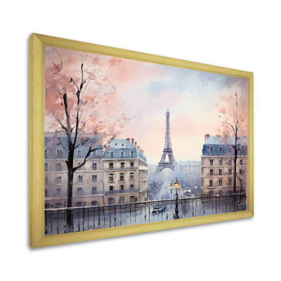 Vintage Calm Paris City View - City Paris Wall Art