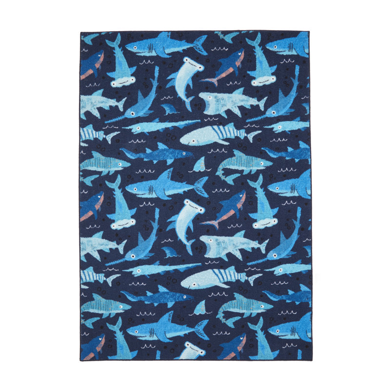 CL Kids - Jawsome Sharks Blue - 080 x 150, Rectangle 120 x 170 cm